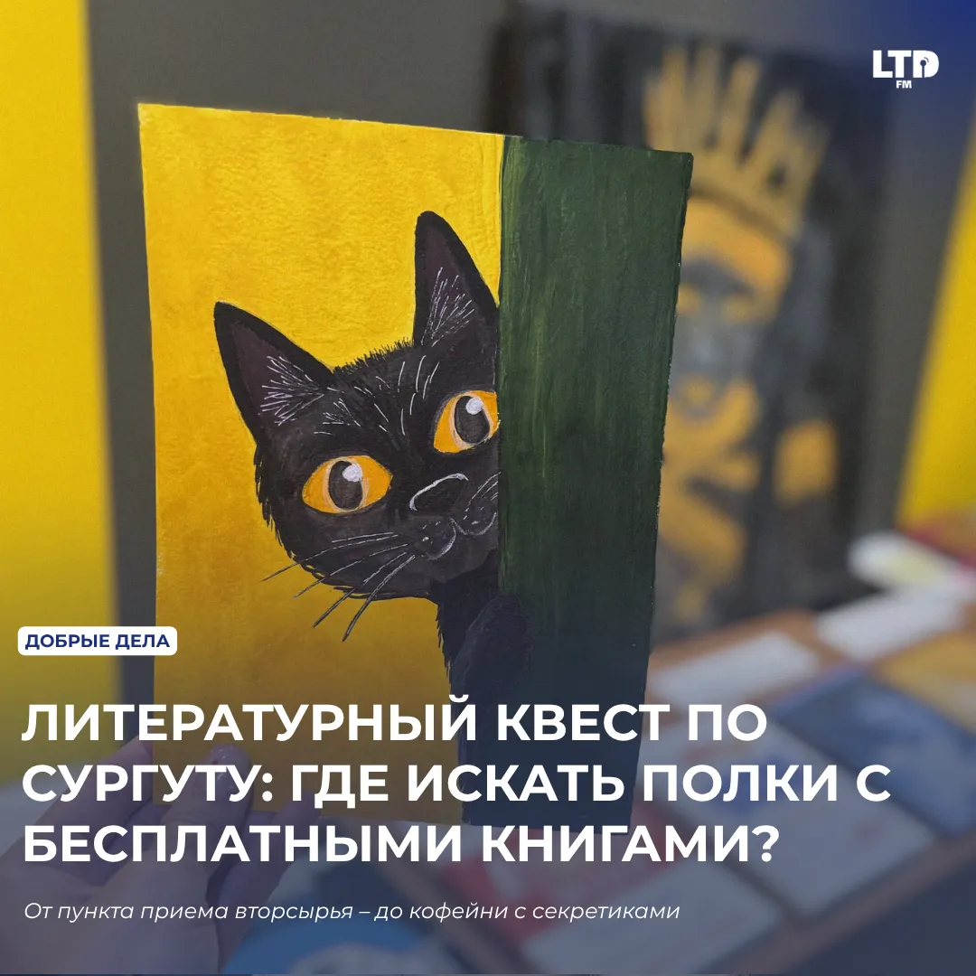 ЛИТЕРАТУРНЫЙ КВЕСТ ПО СУРГУТУ: ГДЕ ИСКАТЬ ПОЛКИ С БЕСПЛАТНЫМИ КНИГАМИ?